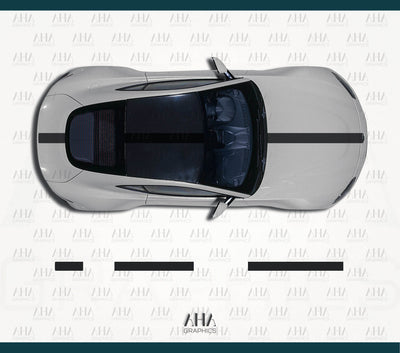 Aston Martin Vantage Center Stripes Decals