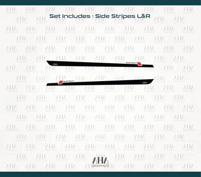 Audi A3 RS3 Side Stripes Decals