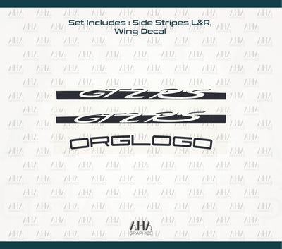 911 GT2RS Side Stripes Wing Decals