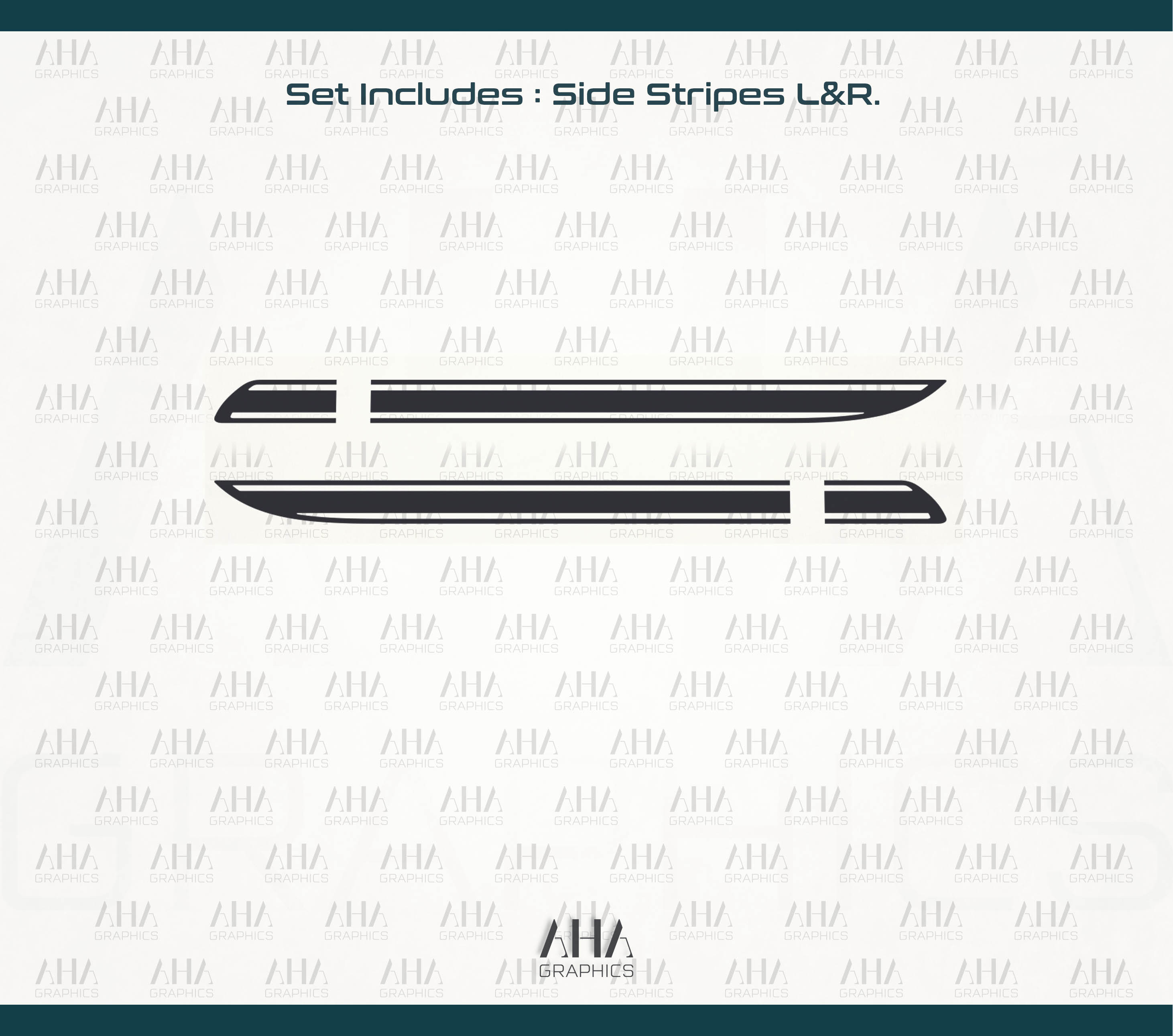 718 Cayman Side Stripes Decals