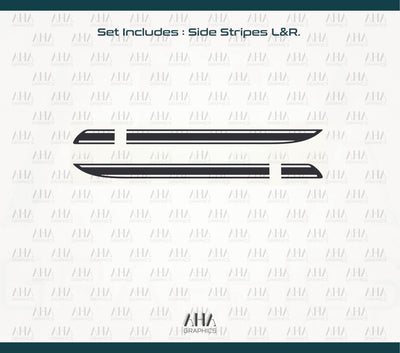 718 Cayman Side Stripes Decals