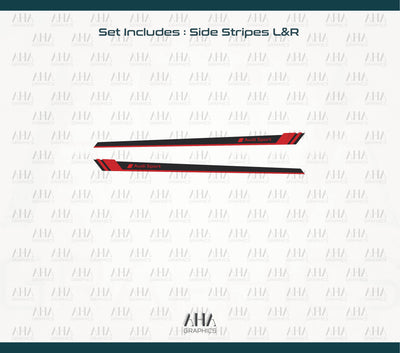 Audi A3 RS3 Side Stripes Decals