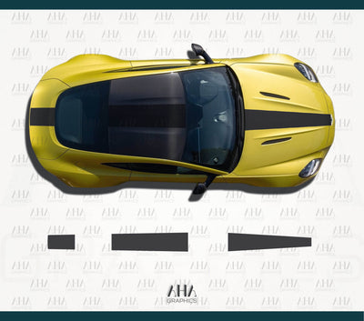 Aston Martin Vantage Center Stripes Decals
