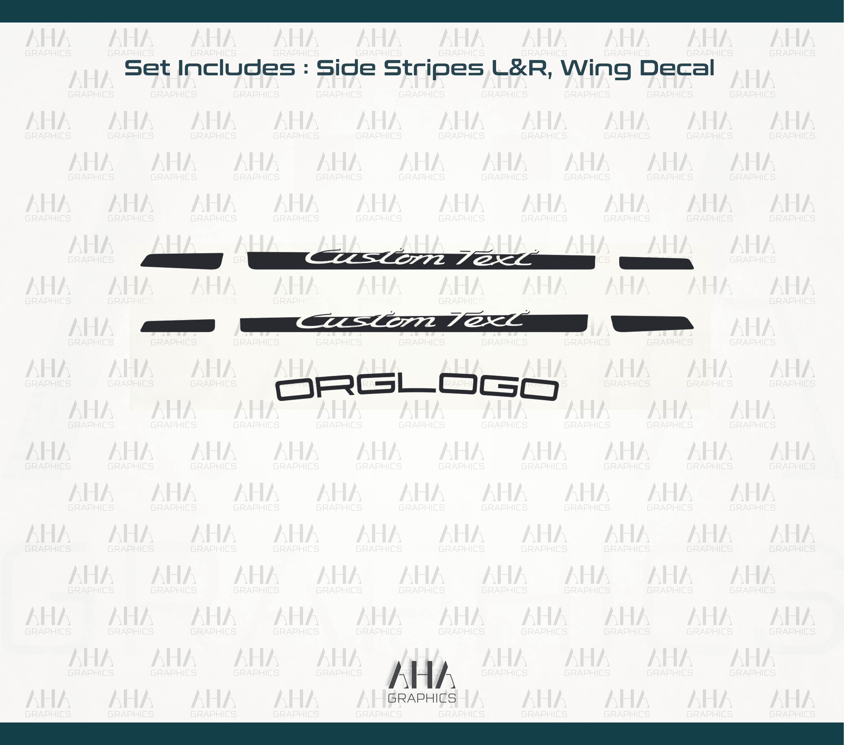 Porsche 997 GT3RS Side Stripes Decals