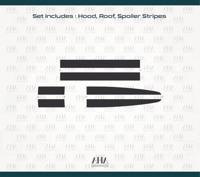 991 991.2 911 GT3RS Centre Stripes Decals