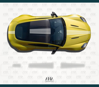 Aston Martin Vantage Center Stripes Decals