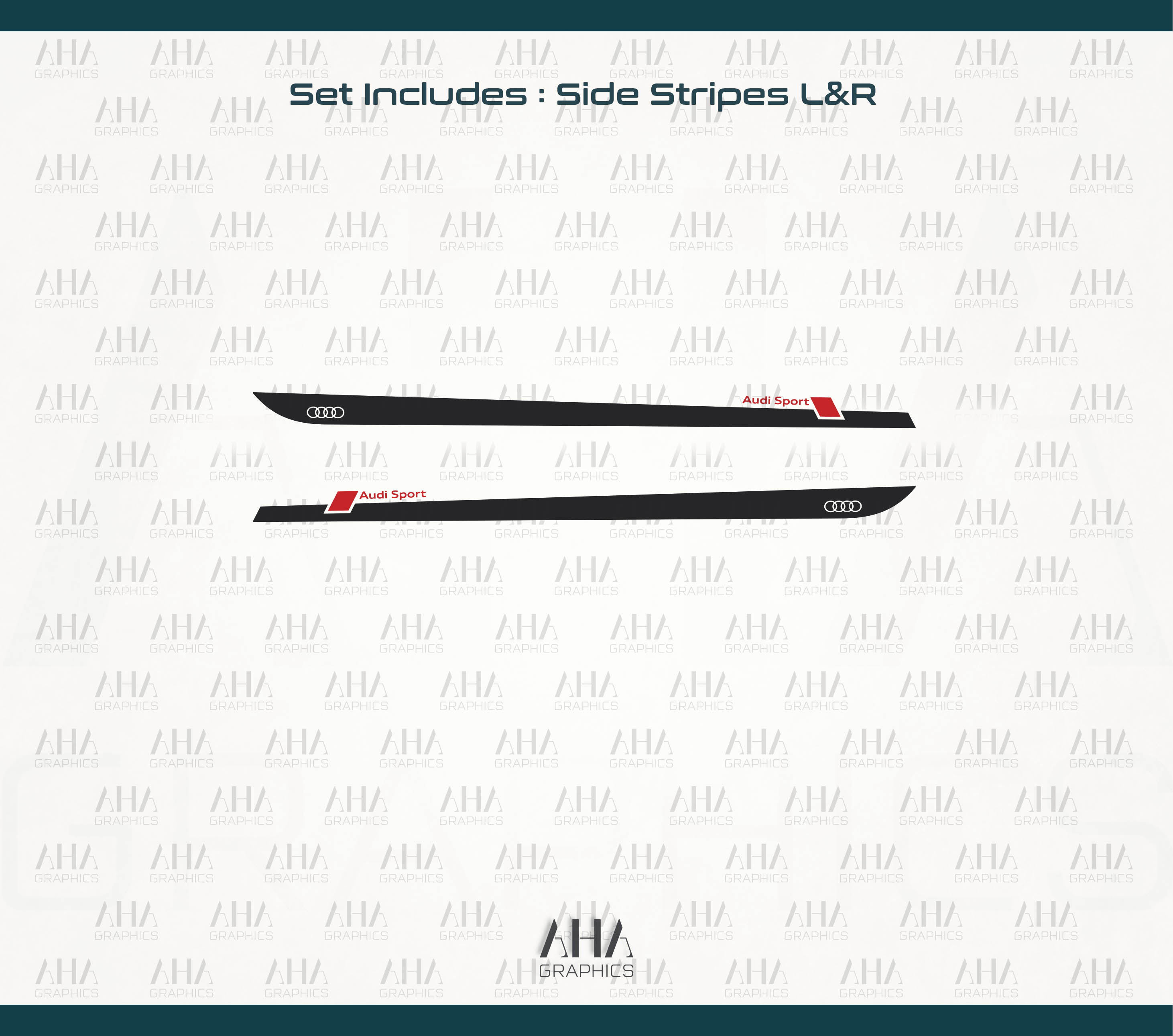 Audi A4 Side Stripes Decals