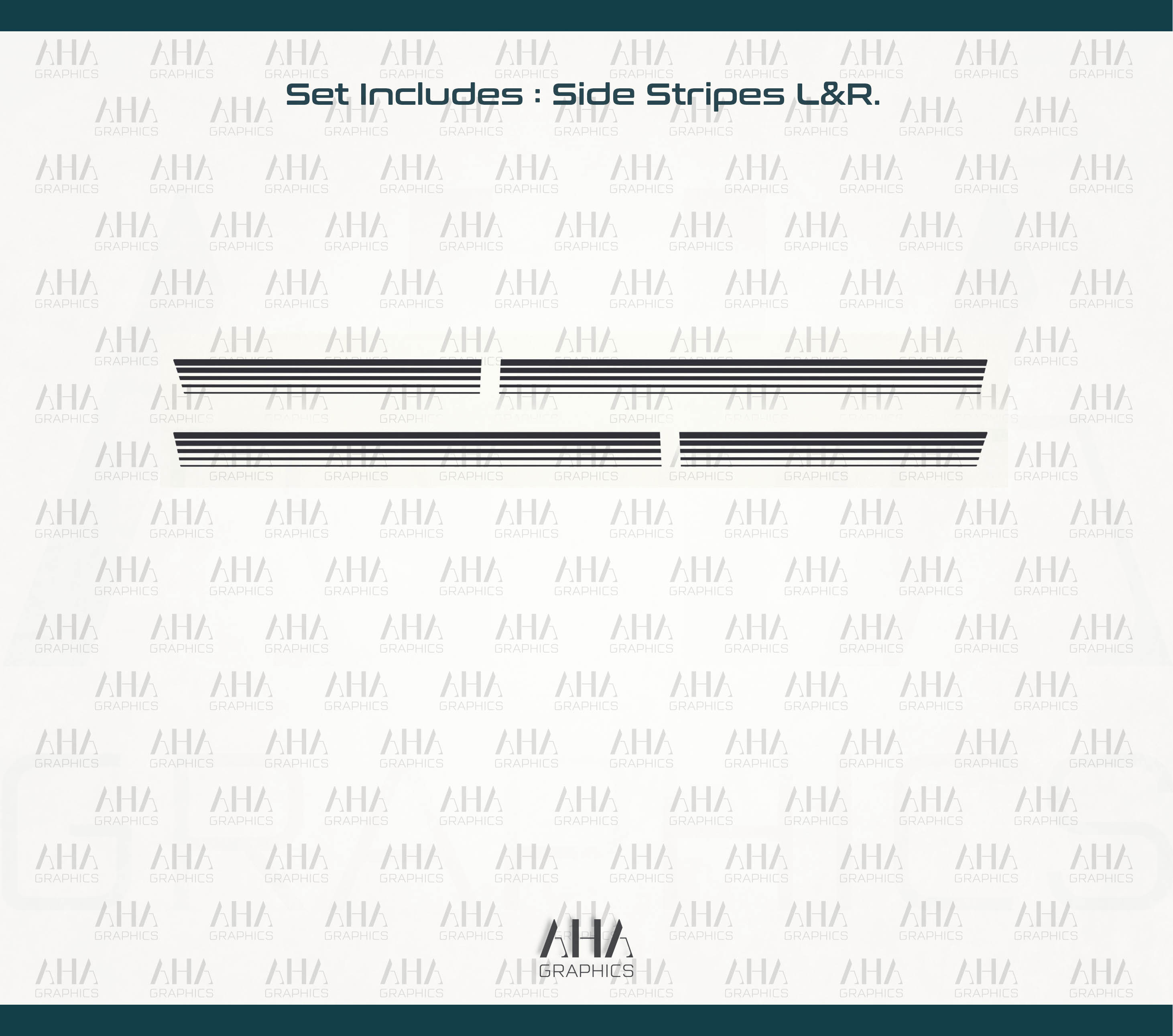 Special Side Stripes Decals for 9YA Cayenne GTS Turbo Gt