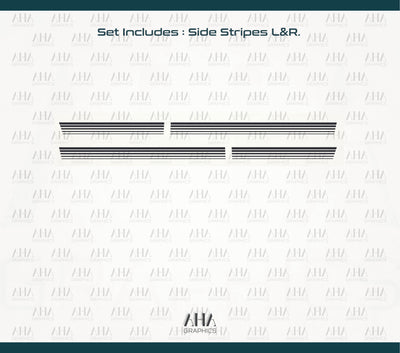 Special Side Stripes Decals for 9YA Cayenne GTS Turbo Gt