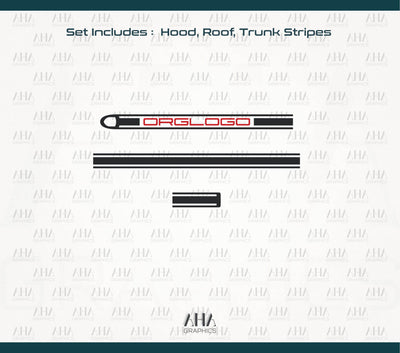 992 GT3 Touring Center Stripes Decals