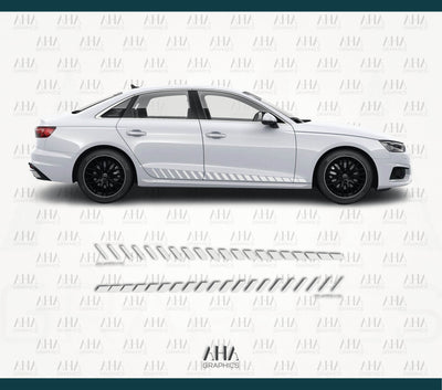 Audi A4 Side Stripes Decals