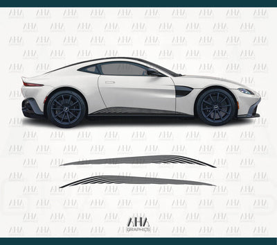 Aston Martin Vantage Side Stripes Decals