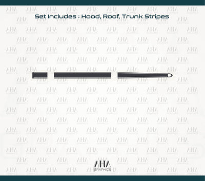 992 GT3 Touring Center Stripes Decals