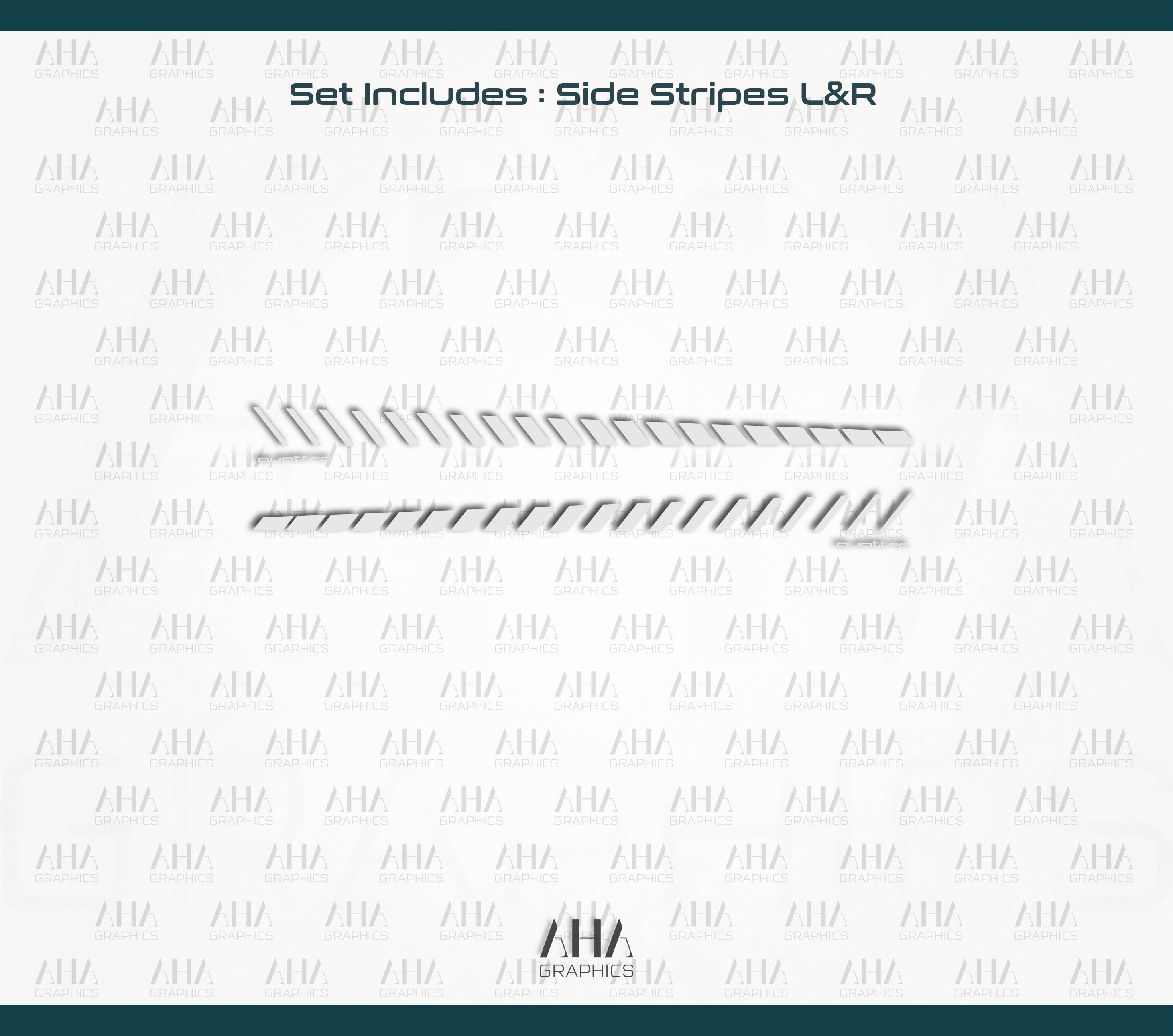 Audi A4 Side Stripes Decals