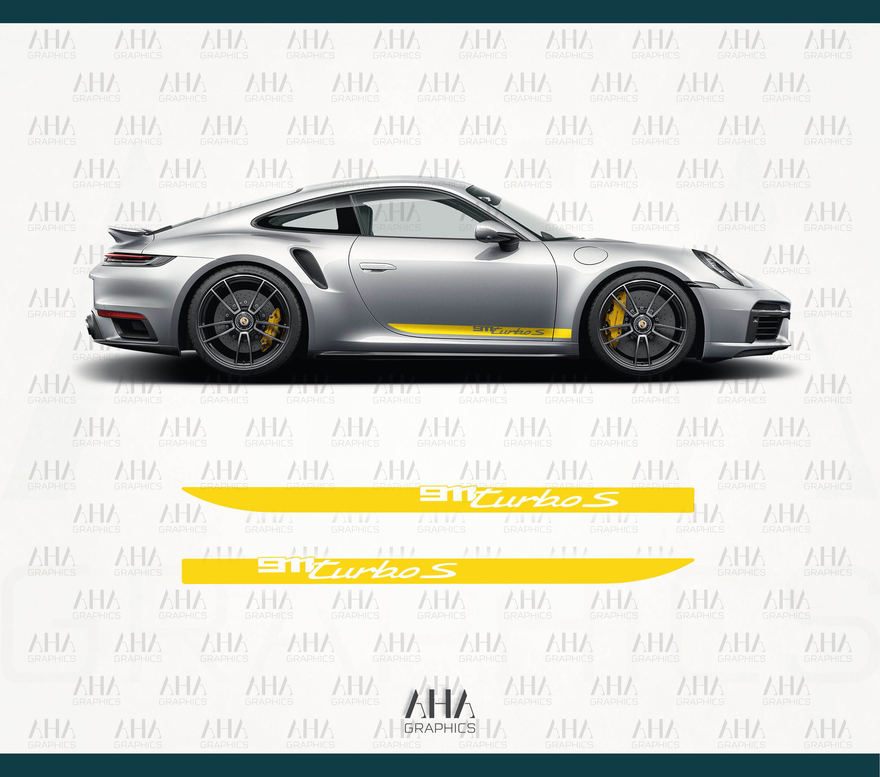 992 911 Turbo S Side Stripes Decals