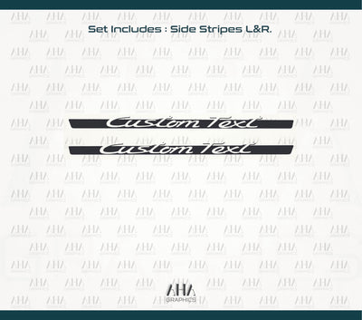 9YA Cayenne GTS Turbo Gt Custom Text Side Stripes Decals