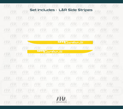 992 911 Turbo S Side Stripes Decals