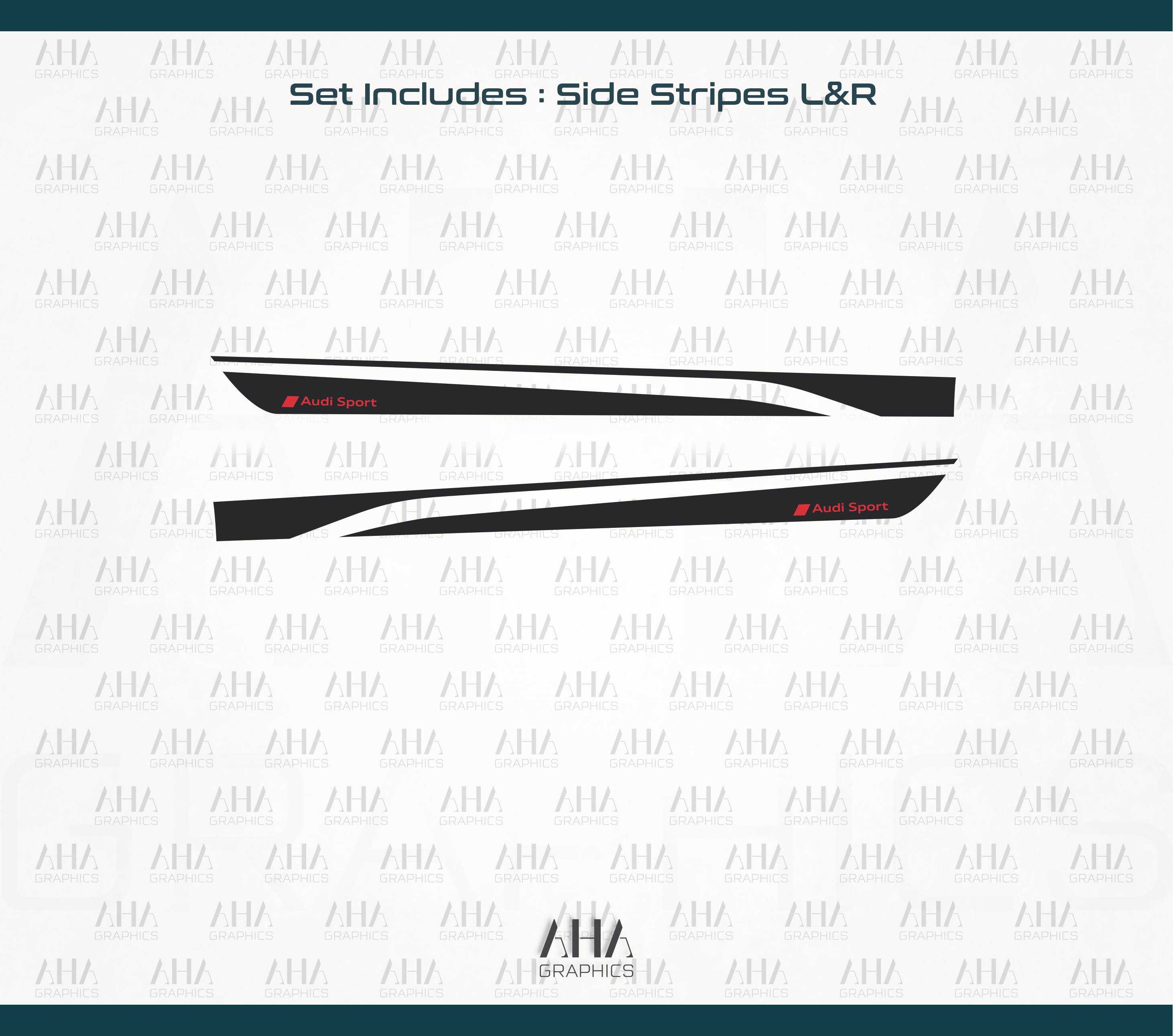 Audi A7 RS7 Side Stripes Decals