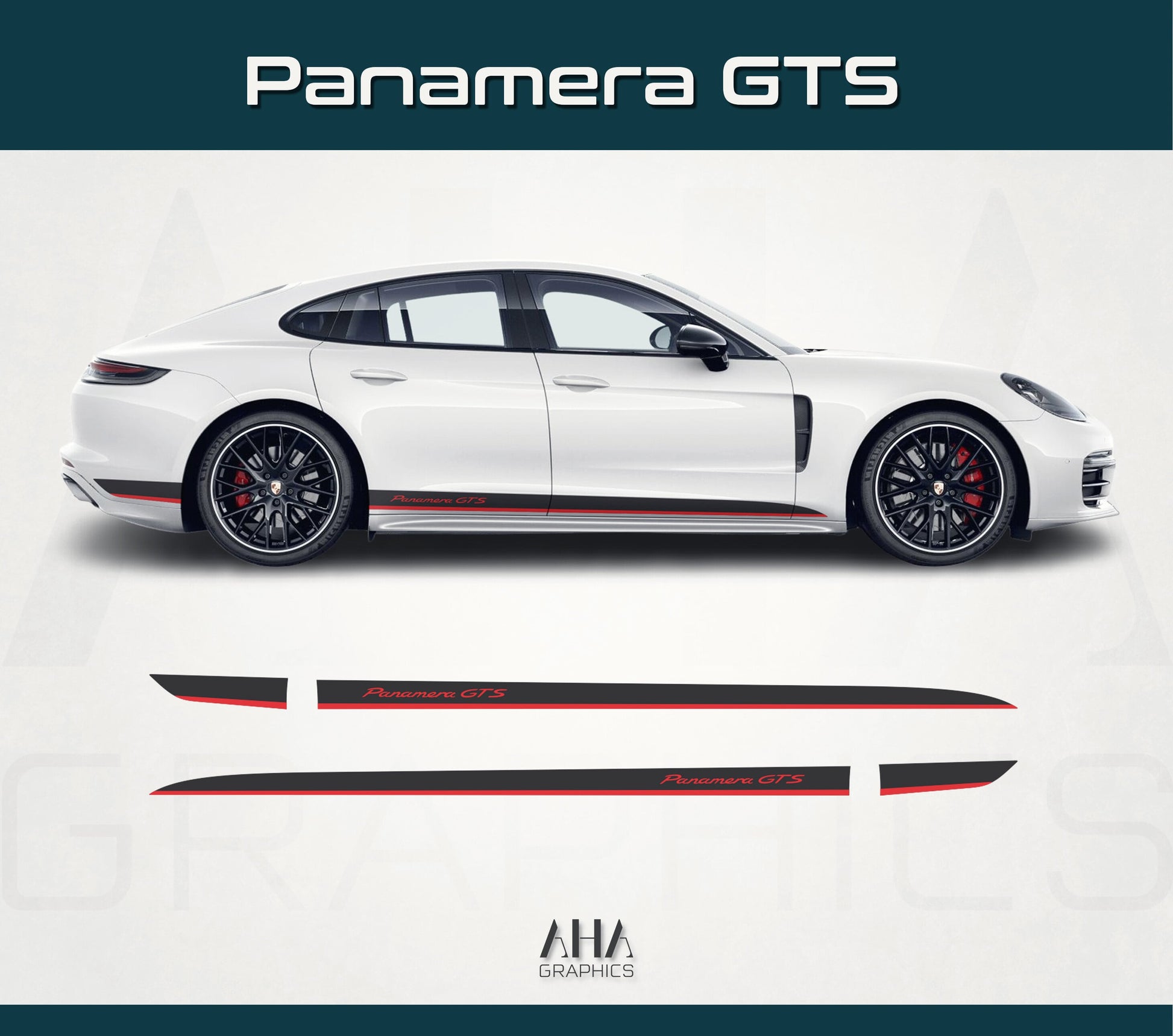 Porsche Panamera GTS Side Stripes Decals – AHA Graphics