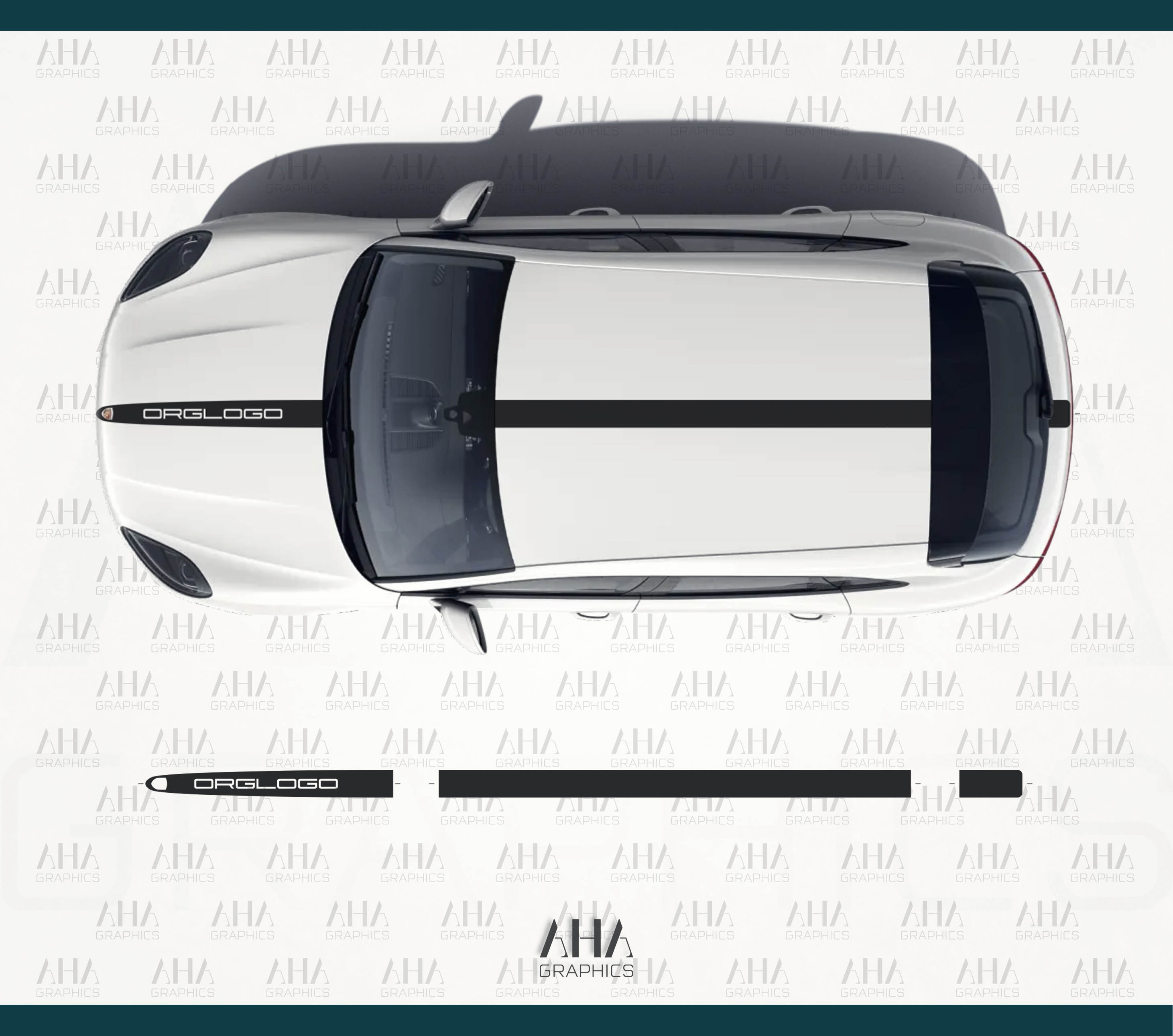 95B Macan Motorsport Center Stripes Decals