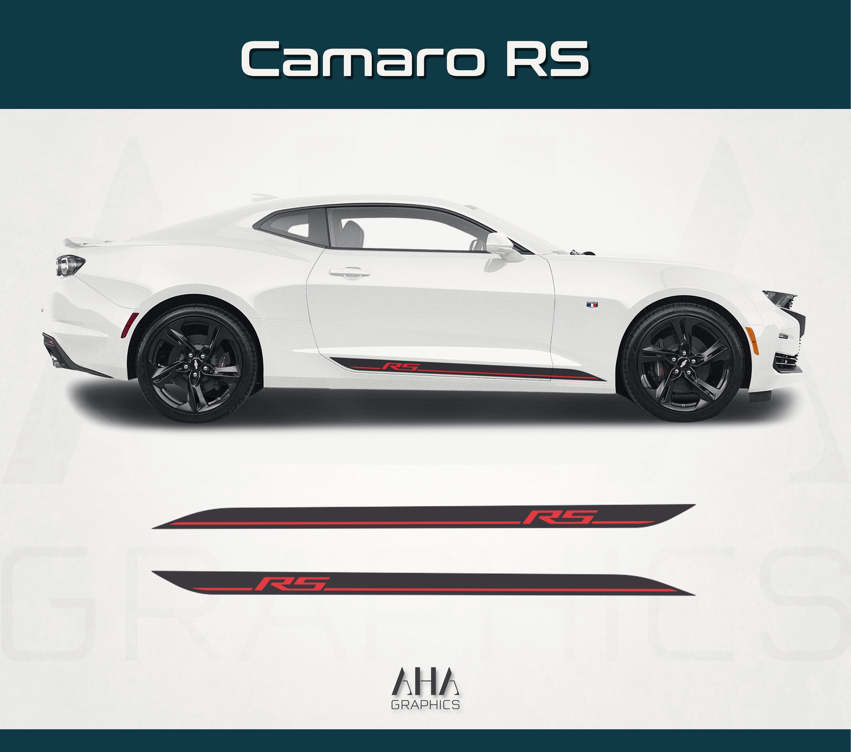 Side Stripes Decals for Chevrolet Camaro RS