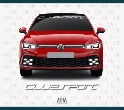 Volkswagen Golf 8 Clubsport Windscreen Decal