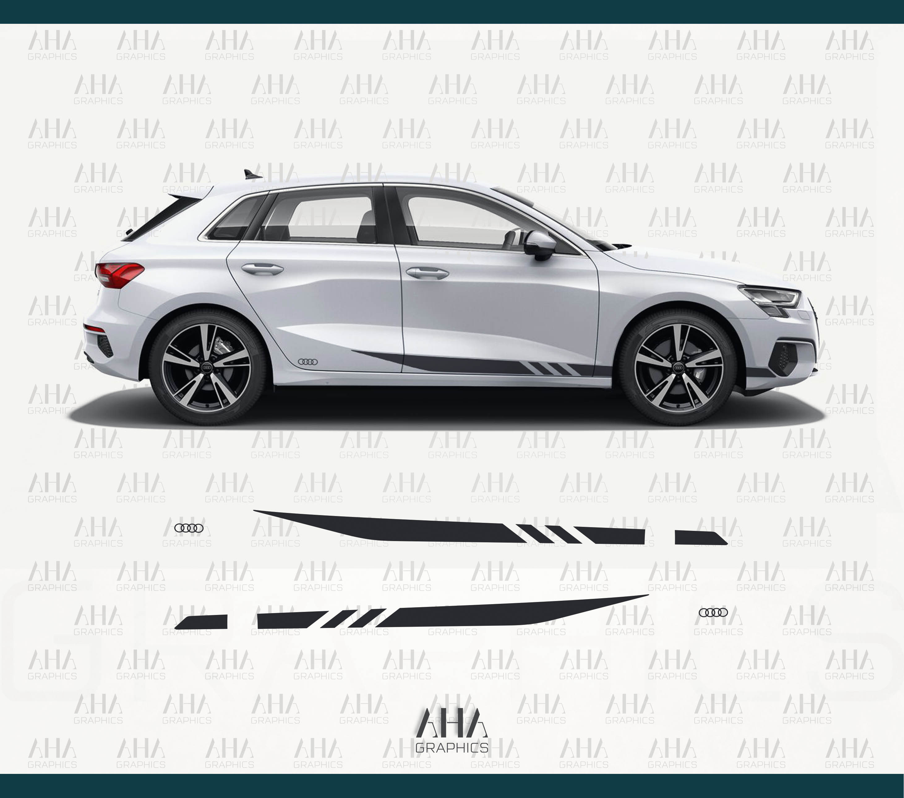 Audi A3 Audi RS3 Side Stripes Decals