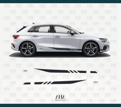 Audi A3 Audi RS3 Side Stripes Decals