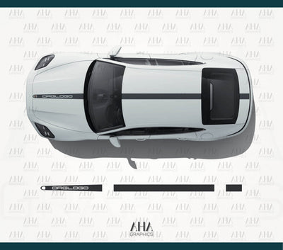Panamera Motorsport Center Stripes Decals