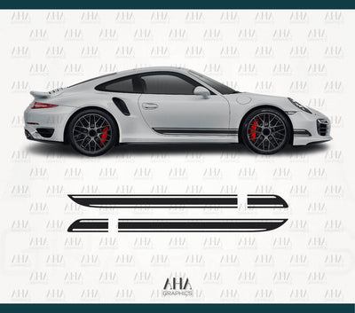 911 991 Carrera Turbo GT3 Side Stripes Decals