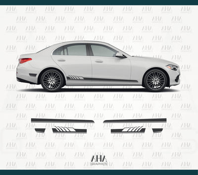 Mercedes Benz C Class W206 AMG Side Stripes Decals