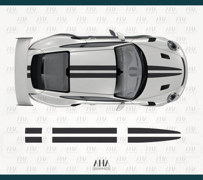 991 991.2 911 GT3RS Centre Stripes Decals