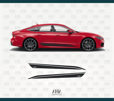 Audi A7 RS7 Side Stripes Decals