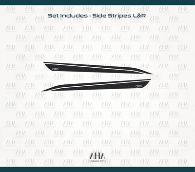 Audi A7 RS7 Side Stripes Decals