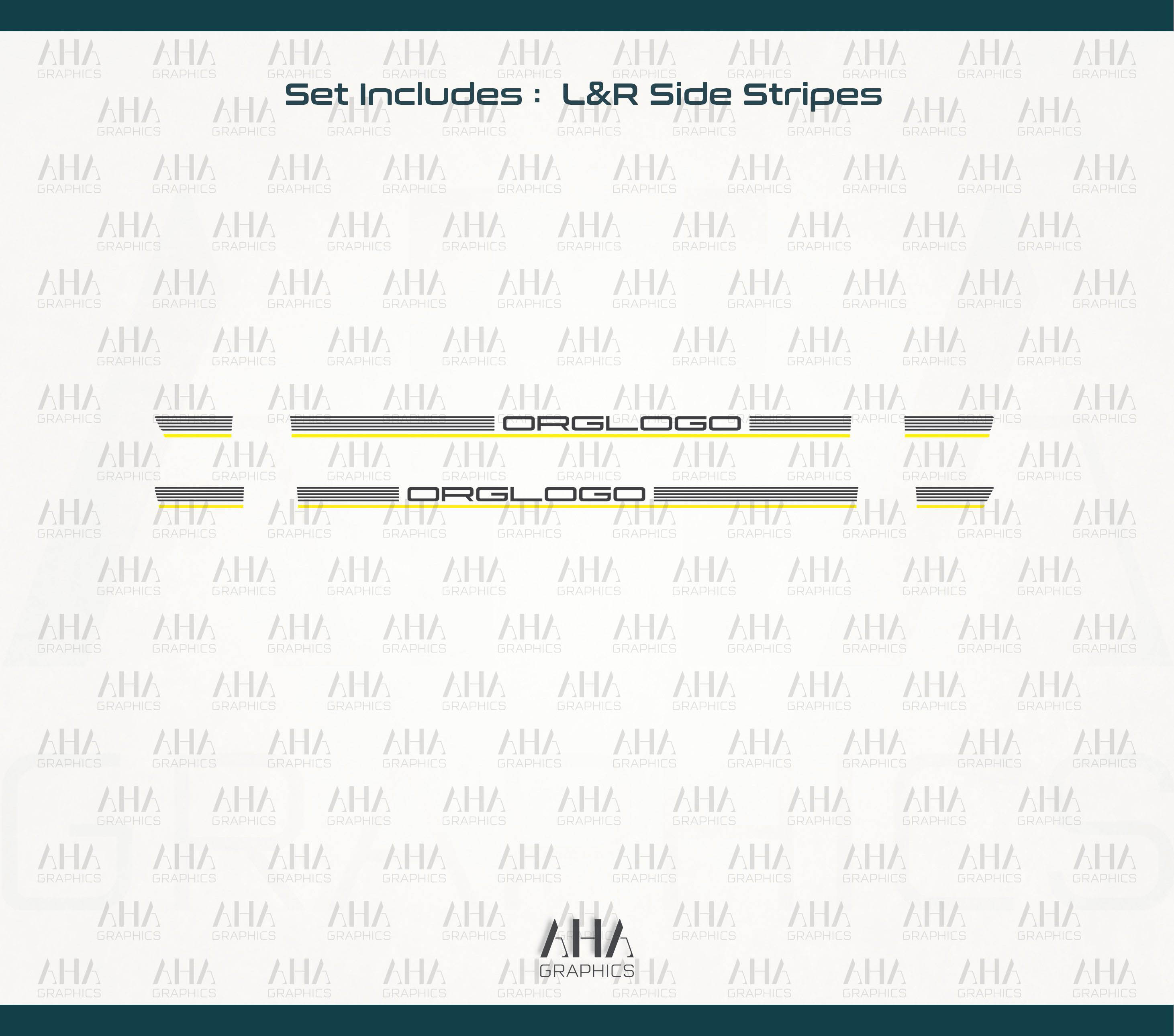 992 911 GT3 Touring Side Stripes Decals