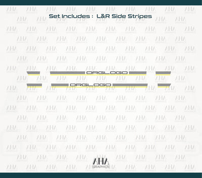 992 911 GT3 Touring Side Stripes Decals