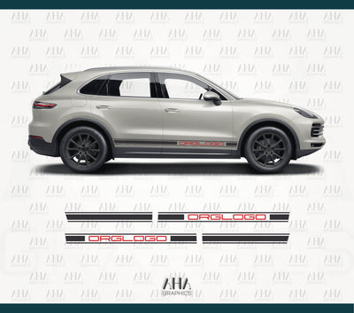9YA Cayenne GTS Turbo Side Stripes Decals