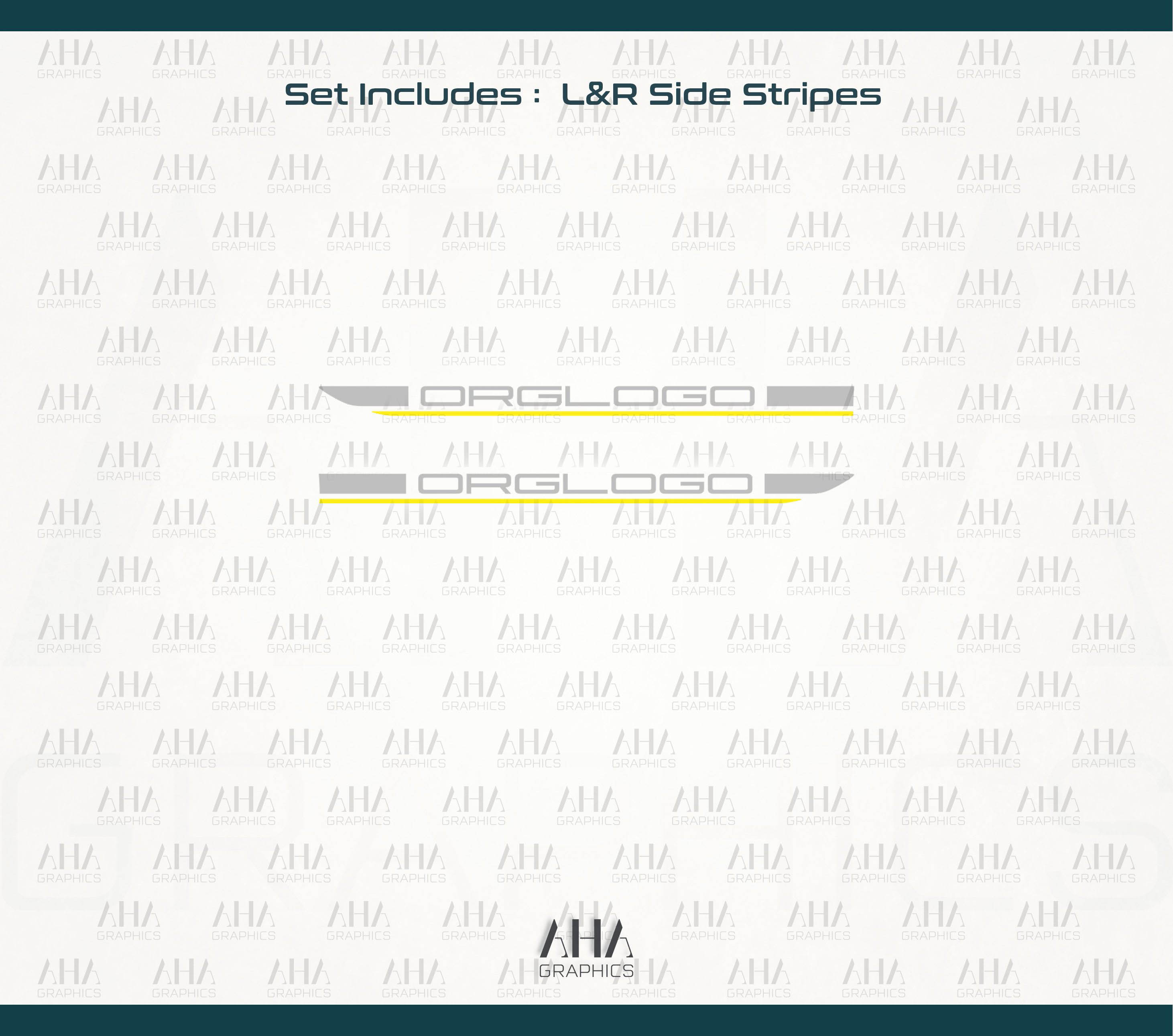 992 911 Carrera GT3 Touring Side Stripes Decals