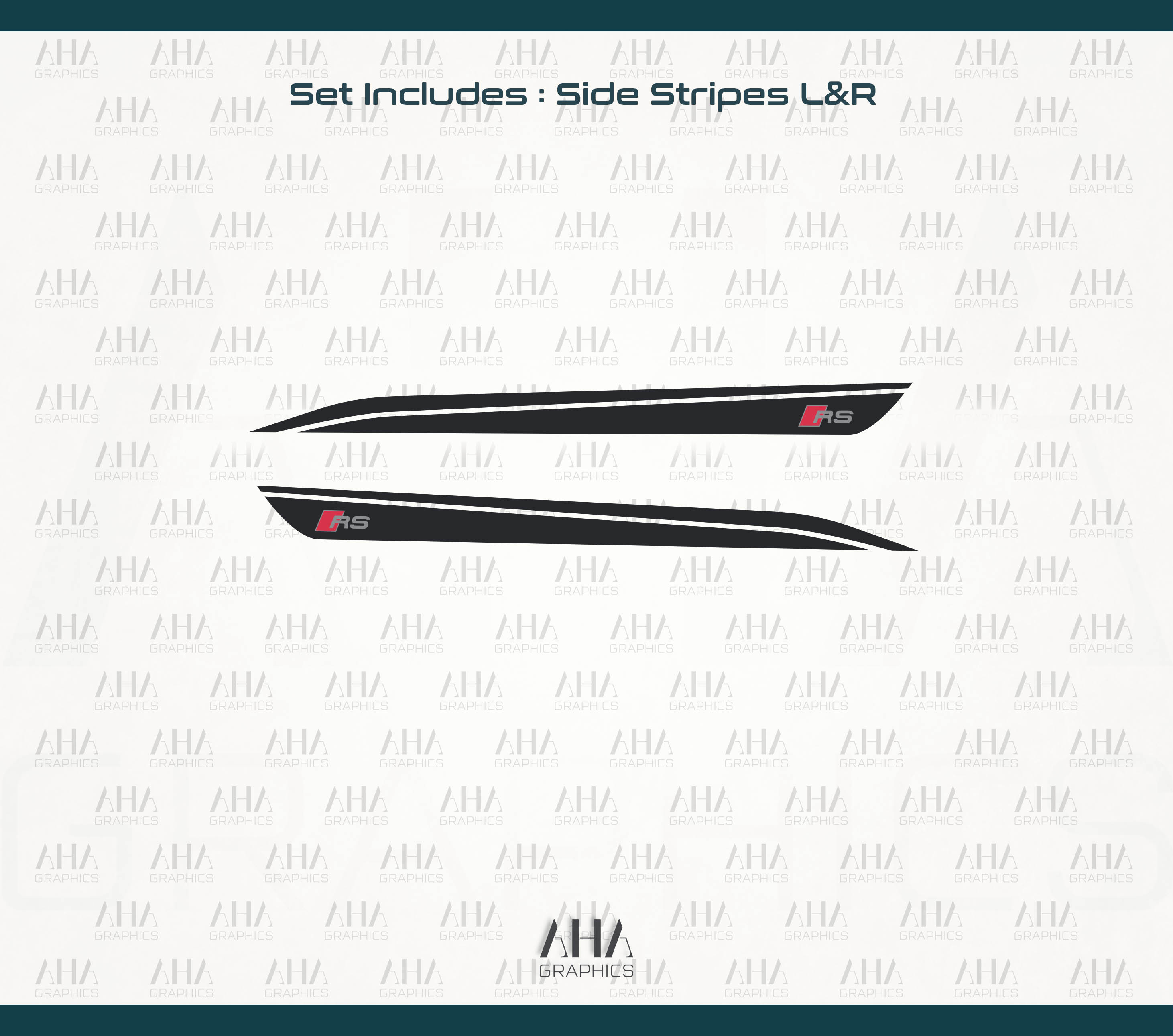 Audi A7 RS7 Side Stripes Decals