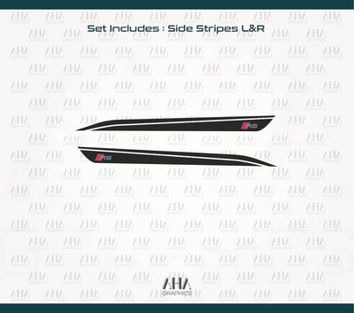 Audi A7 RS7 Side Stripes Decals