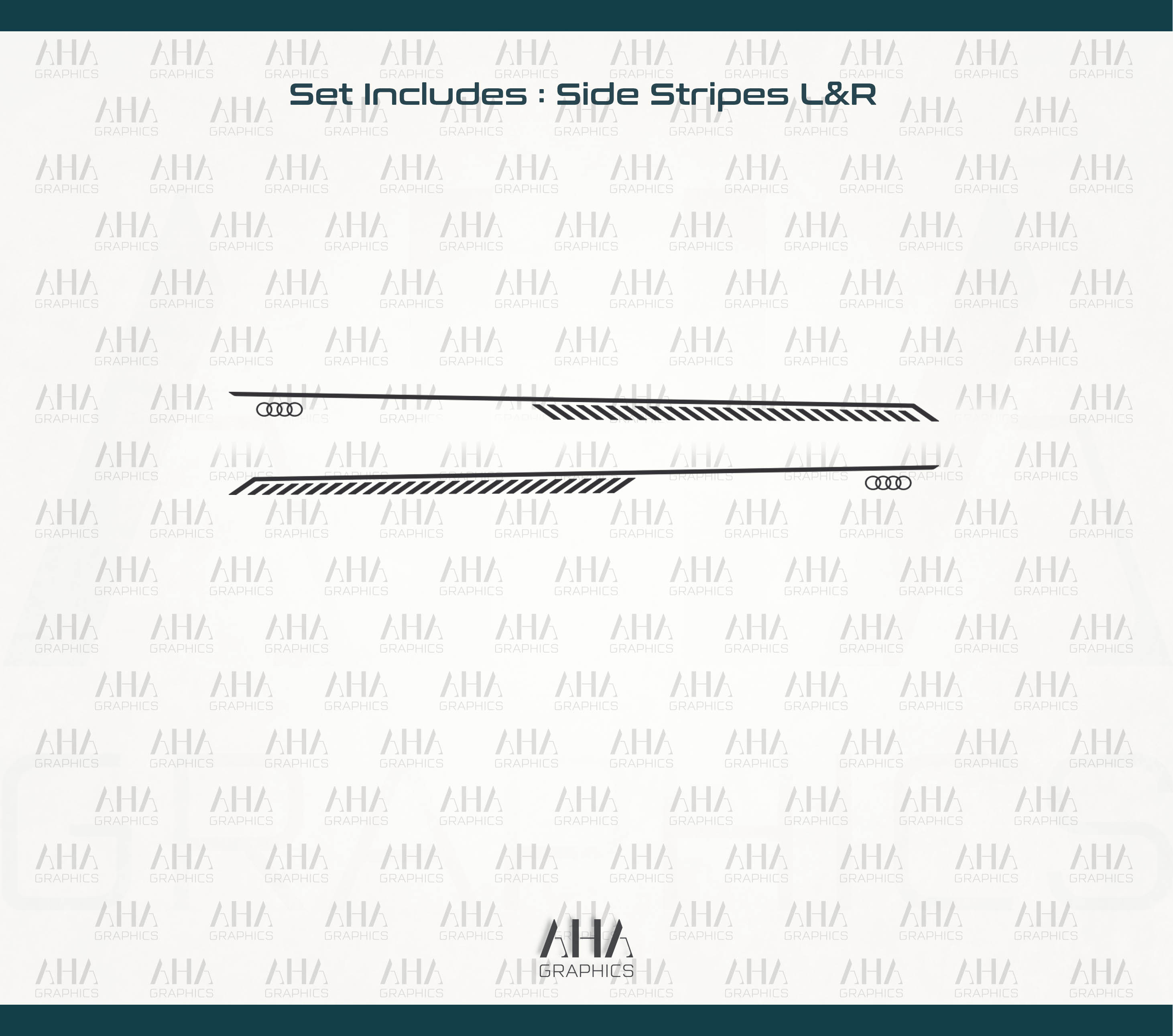 Audi Q8 RSQ8 Side Stripes Decals