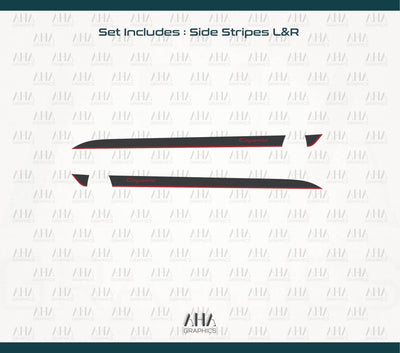9YA Cayenne GTS Turbo Gt Side Stripes Decals