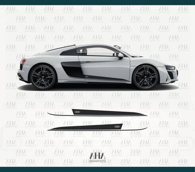 Audi R8 Audi R8 Spyder Side Stripes Decals