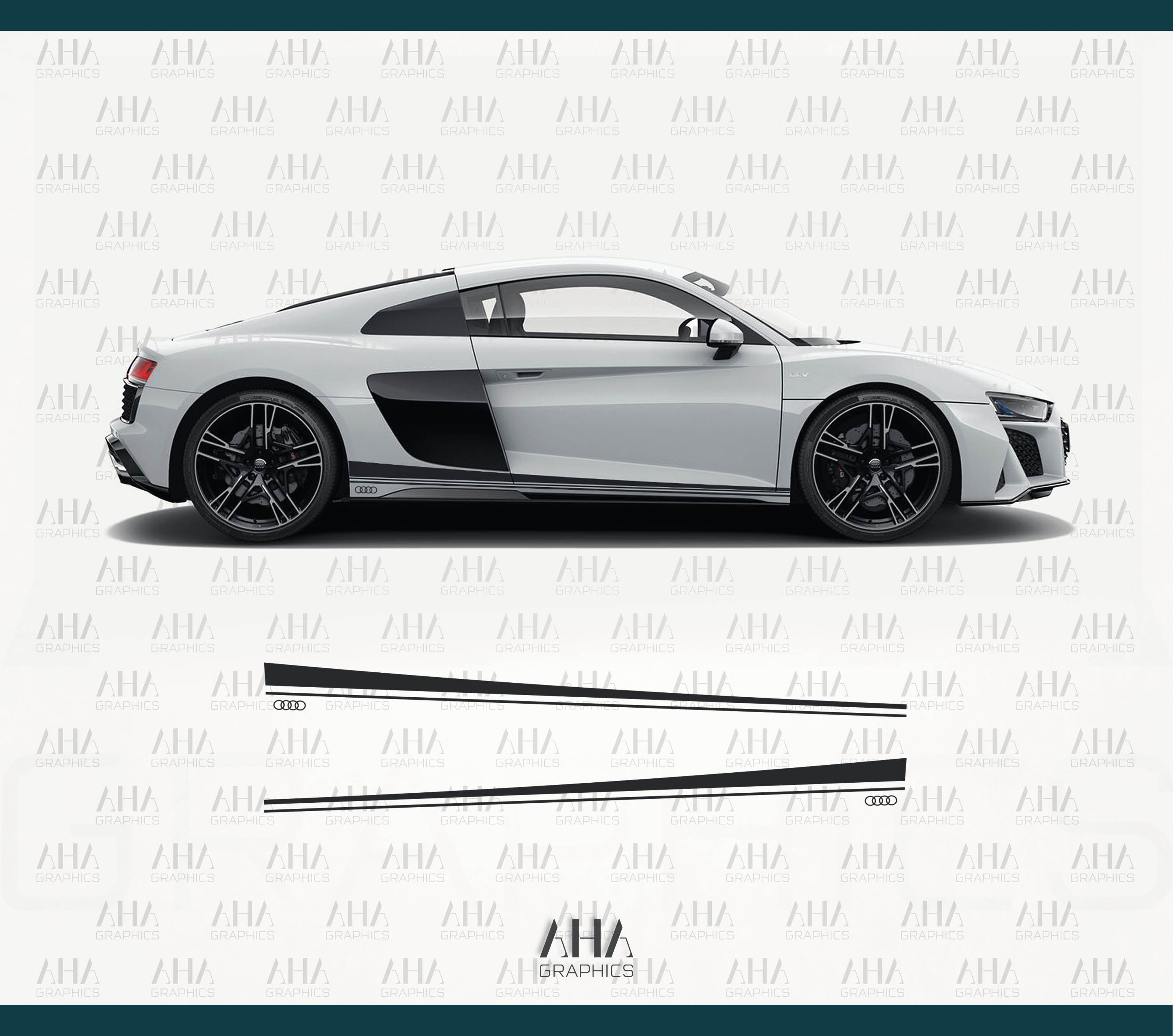 Audi R8 Audi R8 Spyder Side Stripes Decals