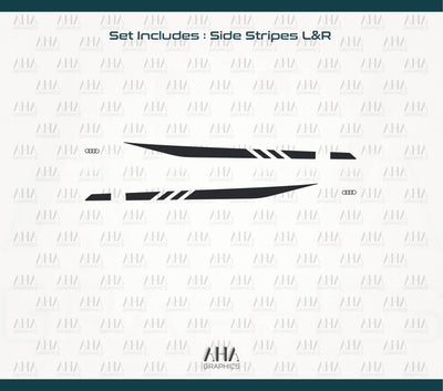 Audi A3 Audi RS3 Side Stripes Decals
