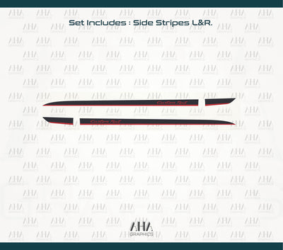 Porsche Panamera Side Stripes Decals