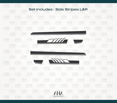 Mercedes Benz C Class W206 AMG Side Stripes Decals