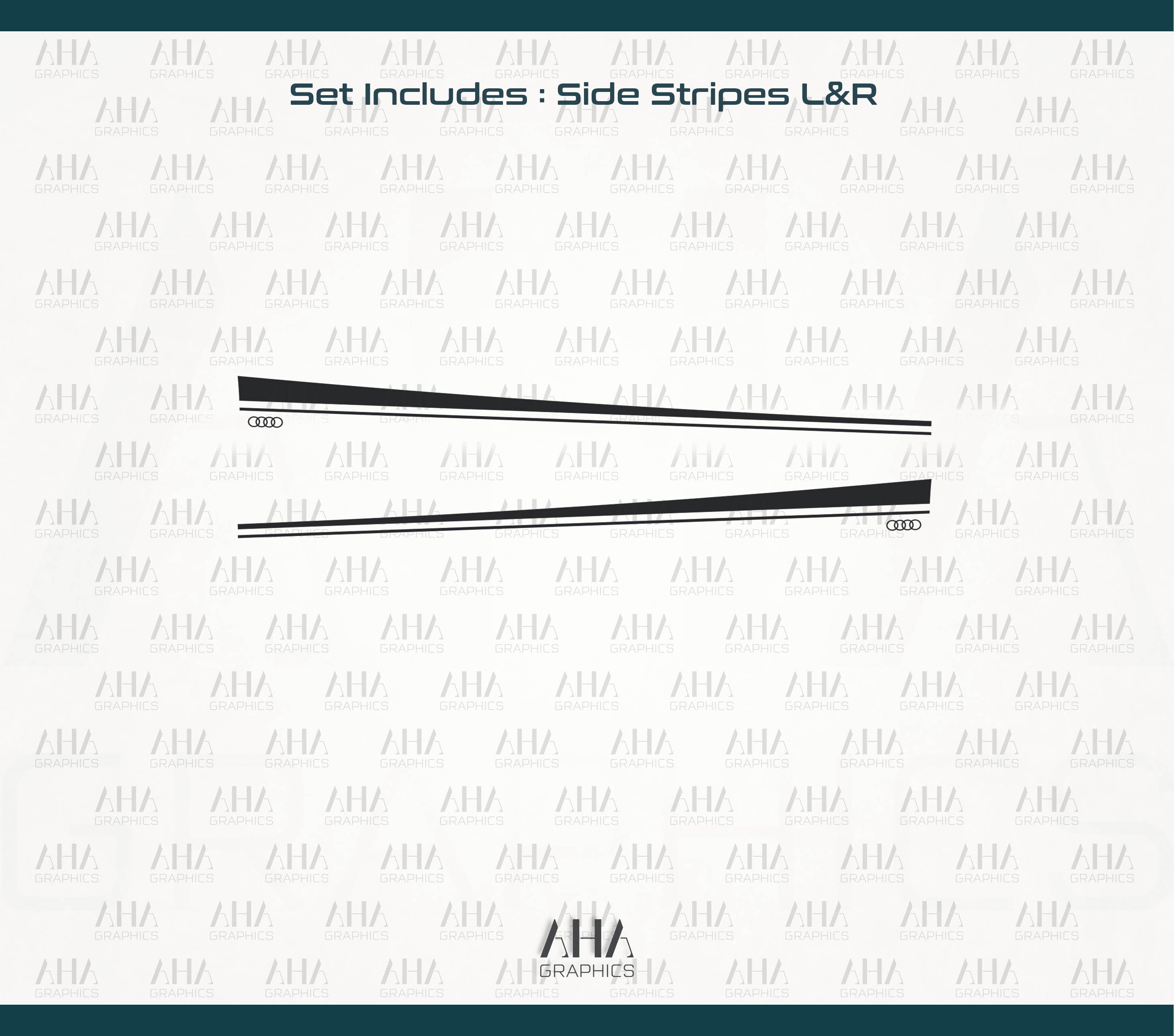 Audi R8 Audi R8 Spyder Side Stripes Decals