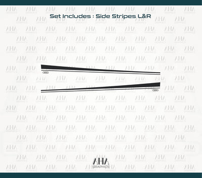Audi R8 Audi R8 Spyder Side Stripes Decals