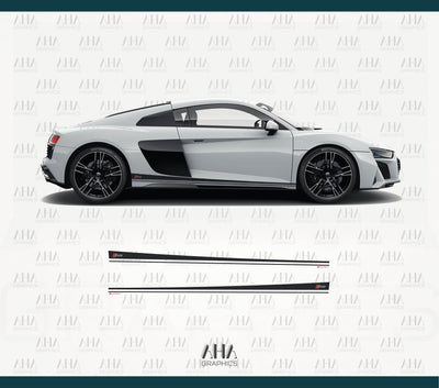Audi R8 Audi R8 Spyder Side Stripes Decals